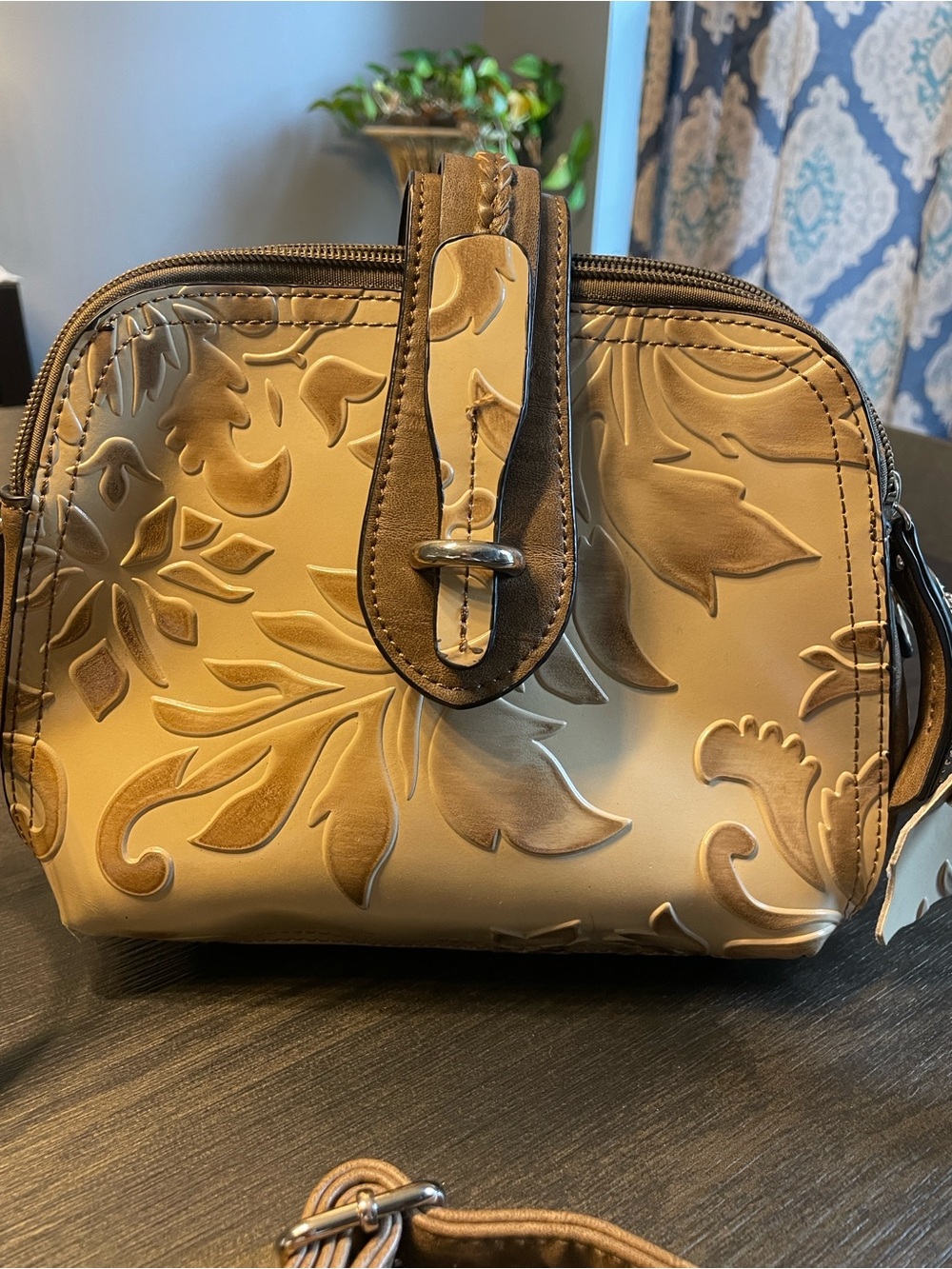 M.C. Marc Chantal Embossed Floral Crossbody Bag - Picture 2 of 6